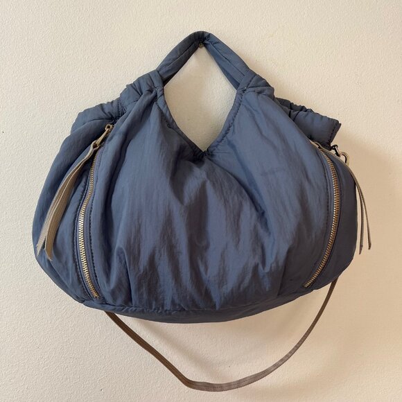 Vince Camuto Harlo Tote Pouchy Purse Handbag Crossbody Blue - Picture 14 of 16